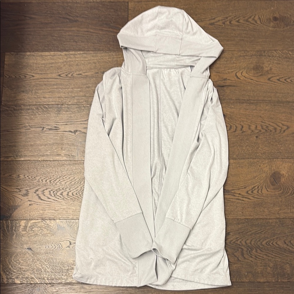 Athleta Heather Gray Hooded Jacket